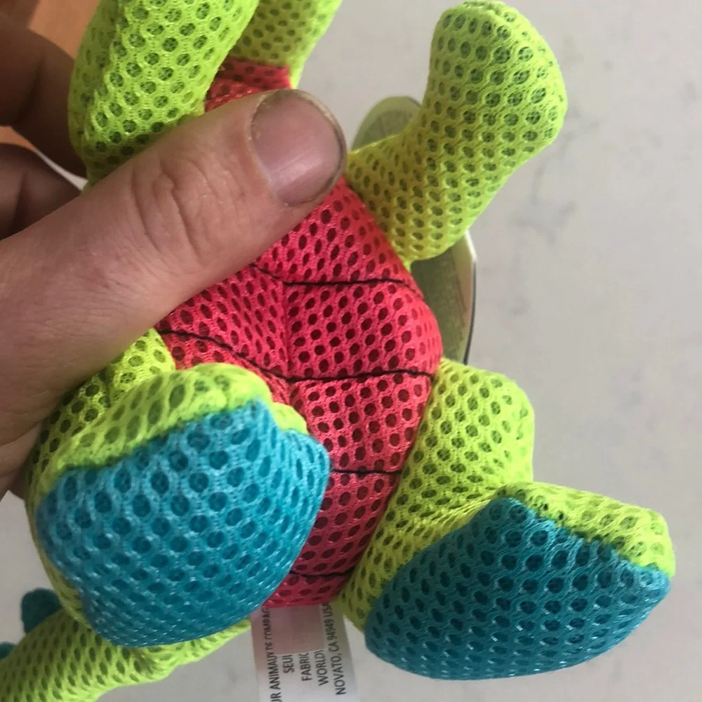Lime Green and Blue Dragon Dog Toy